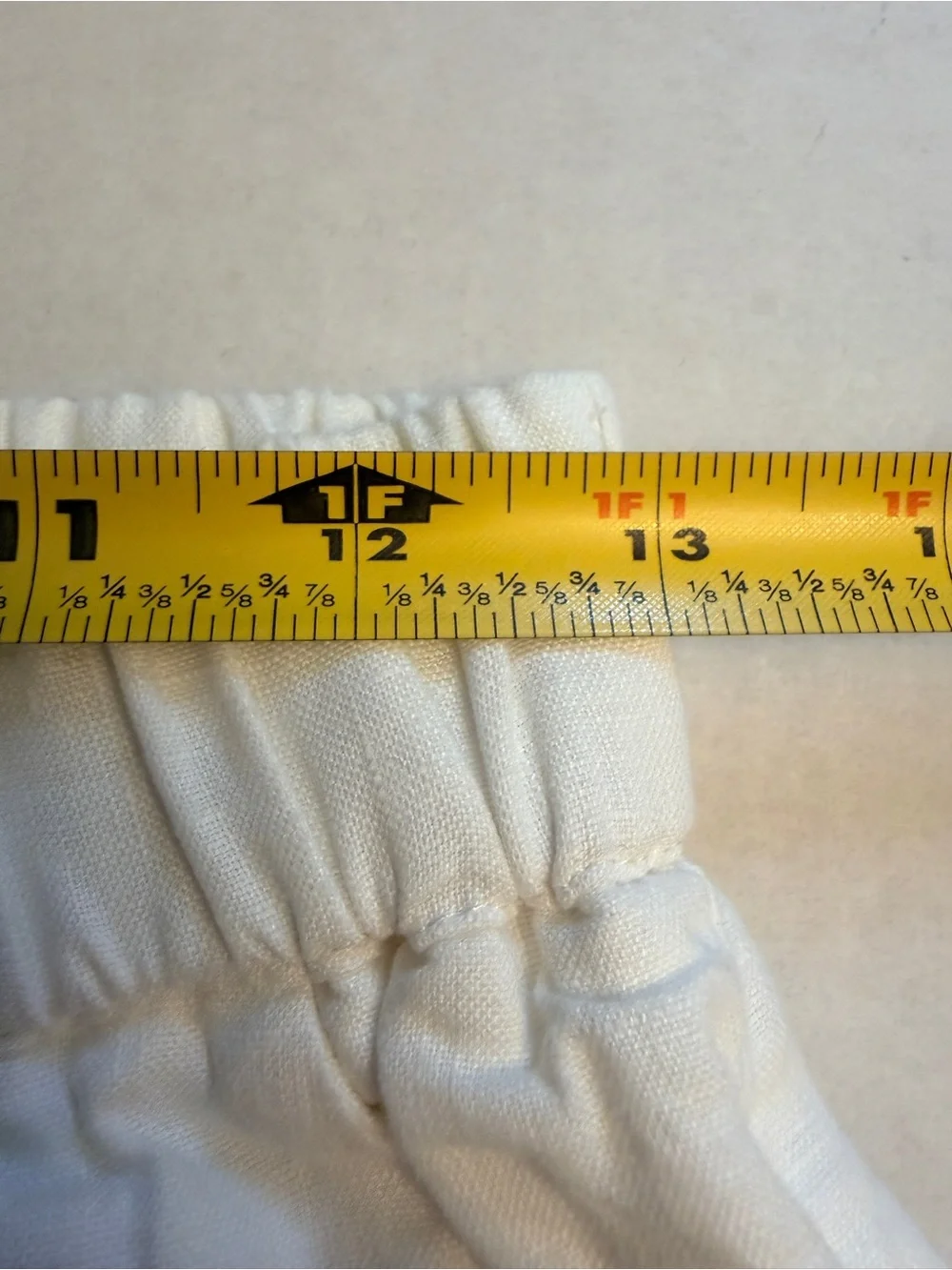 Quince Women's Size XS 100% European Linen Elastic‎ Waist Pants White 25” Inseam
